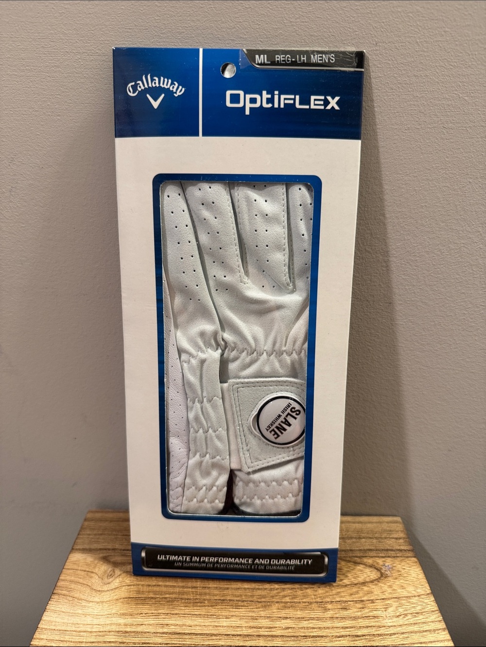 Callaway OptiFlex Men's White Golf Glove - Left Hand